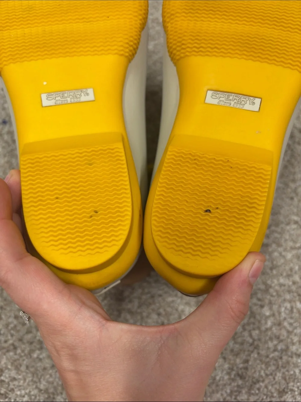 Sperry saltwater pop-outsole women duck boots size 7